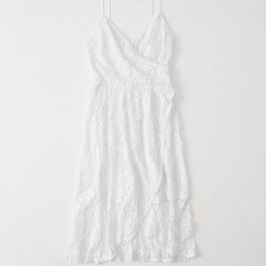 Abercrombie & Fitch XXSP White Lace High-low Dress